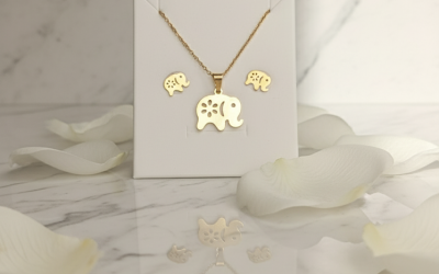 Parure 2 pièces « Eléphant »