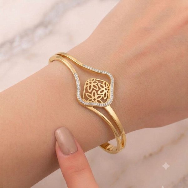 Bracelet Jonc Ovale Floralia