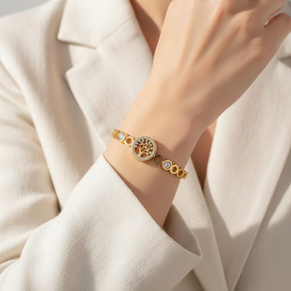 Bracelet Jonc Ovale Gaia